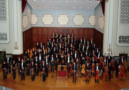 overhead shot of a symphony
